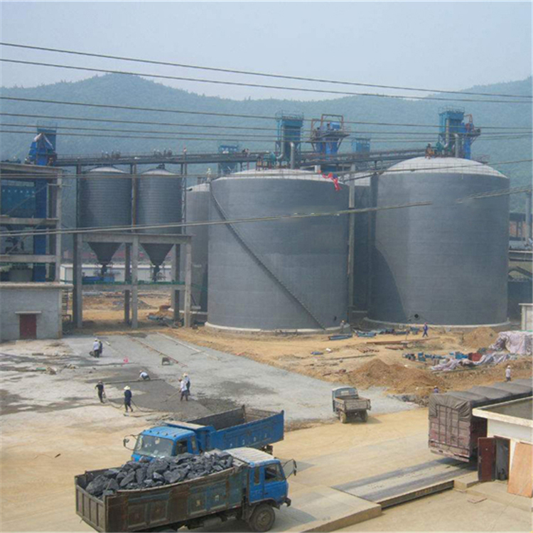 昌江水泥钢板仓2座3000吨青岛项目进入施工